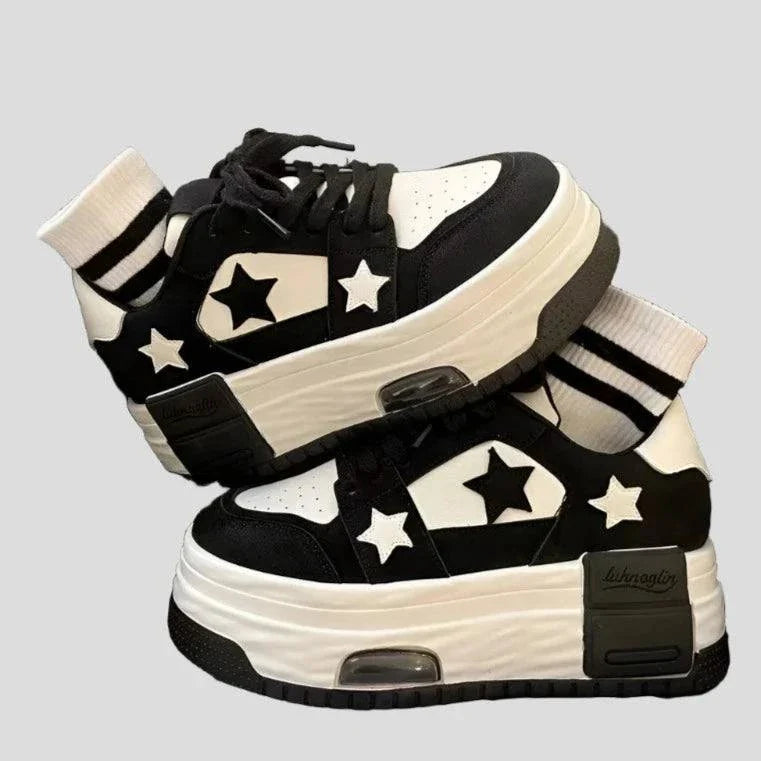 Thick Platform Shoes Stars Trainers Chunky Platform Sneakers Maxct