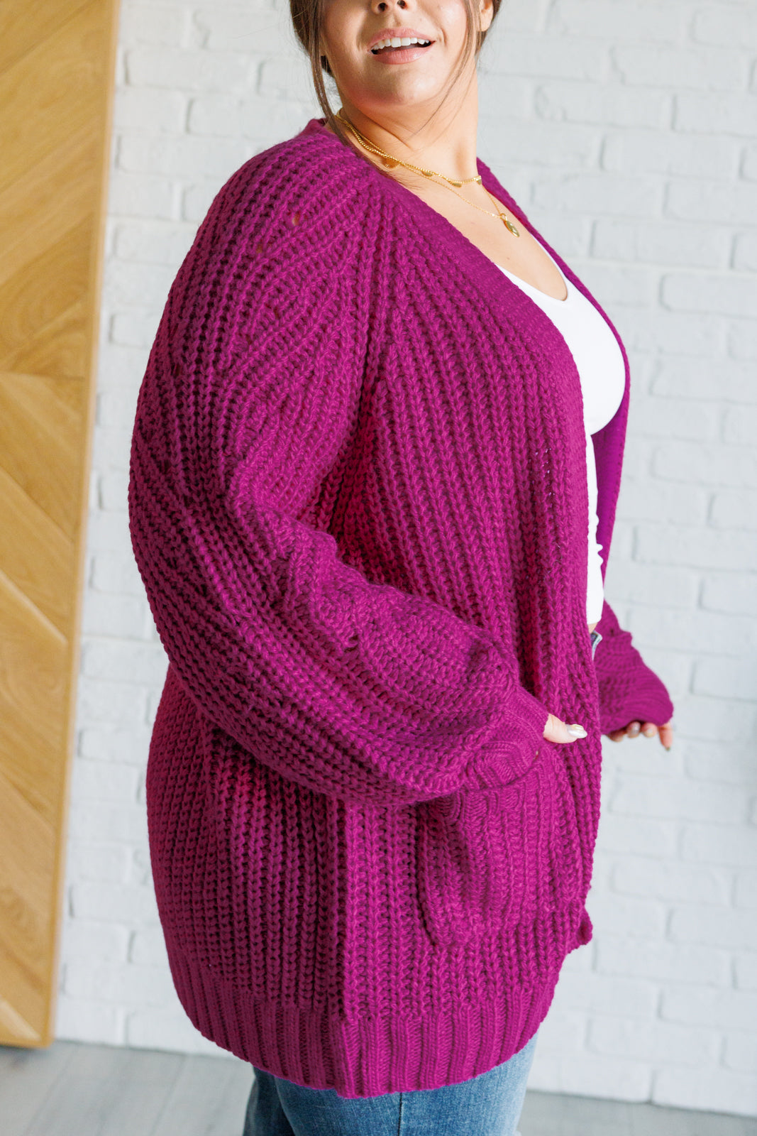 Maxct &Maybe Monday Cardigan in Berry