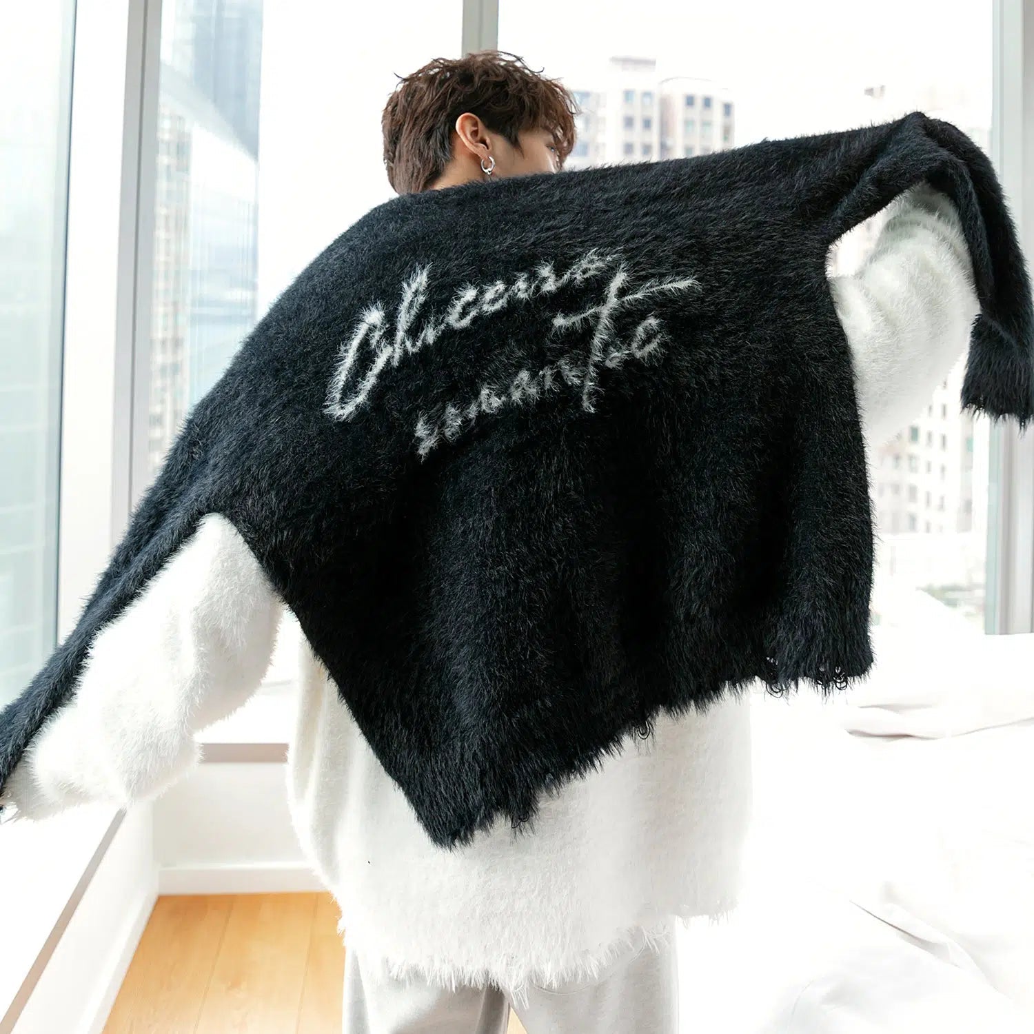 Maxct Printed Letter Sweater