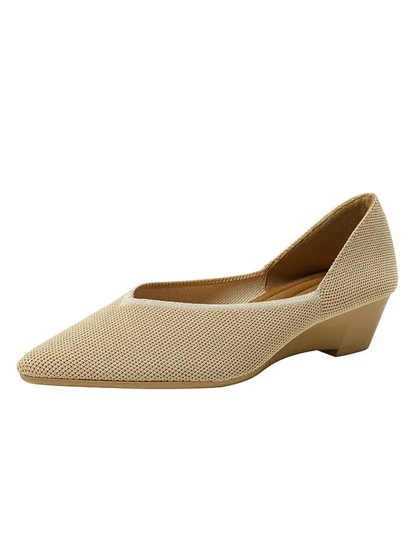 Urban Woven Multi-Color Casual Low Heels Shoes Maxct