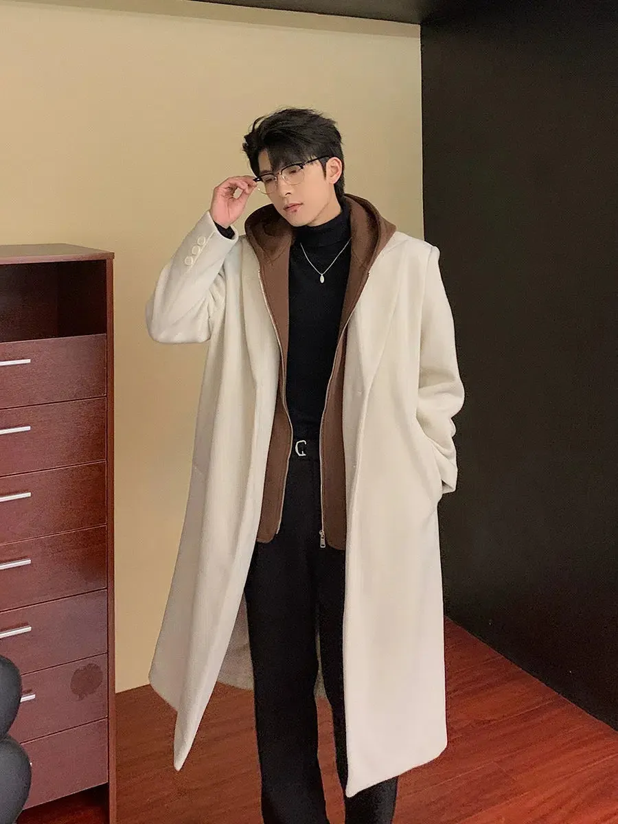 Maxct Hooded Two-piece Wool Trench Coat