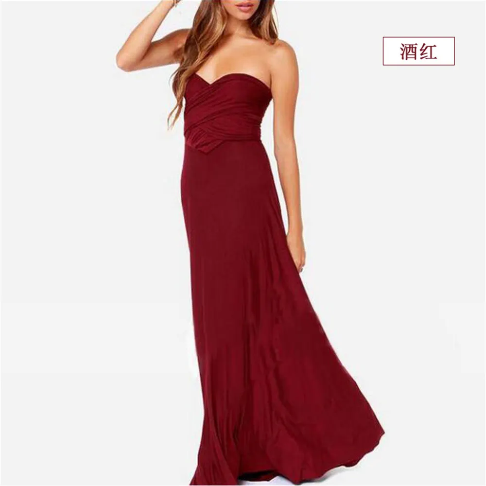 Maxct men costume ideas Multi-Wear Multi-Rope Cross Backless Sexy Bandage Dress Long Dress