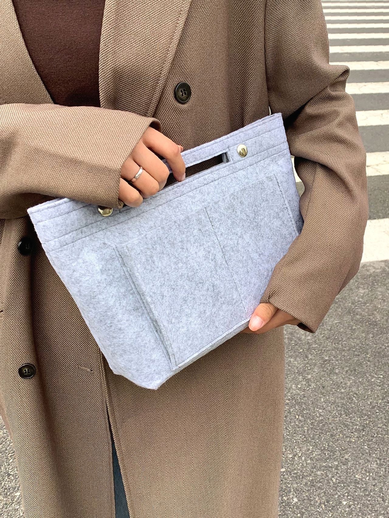 Maxct - Snap Button Bag Insert  - Women Tote Bags