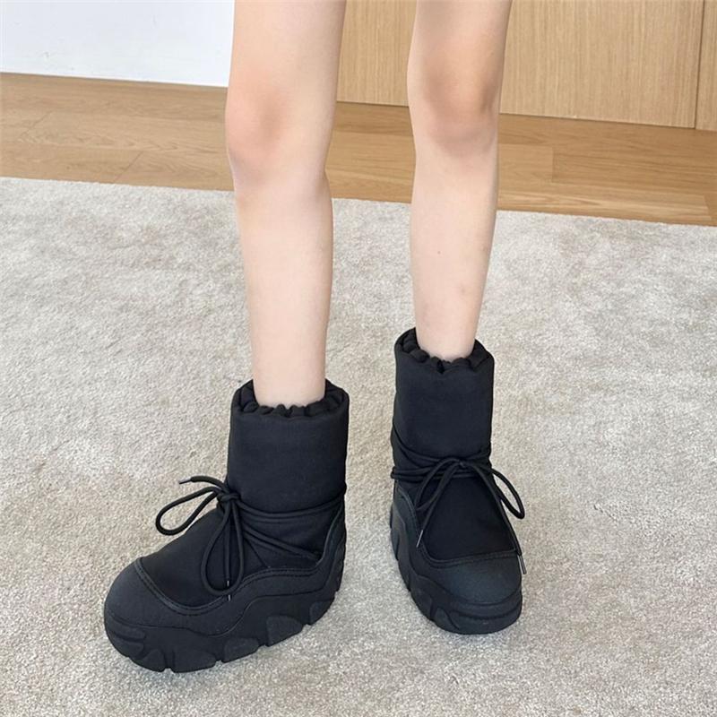Chunky Leather Women's Slip-On Ankle Boots - true deals club