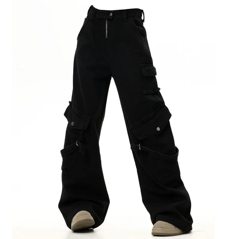 Hashtag Drama Black Cargo Jeans Maxct