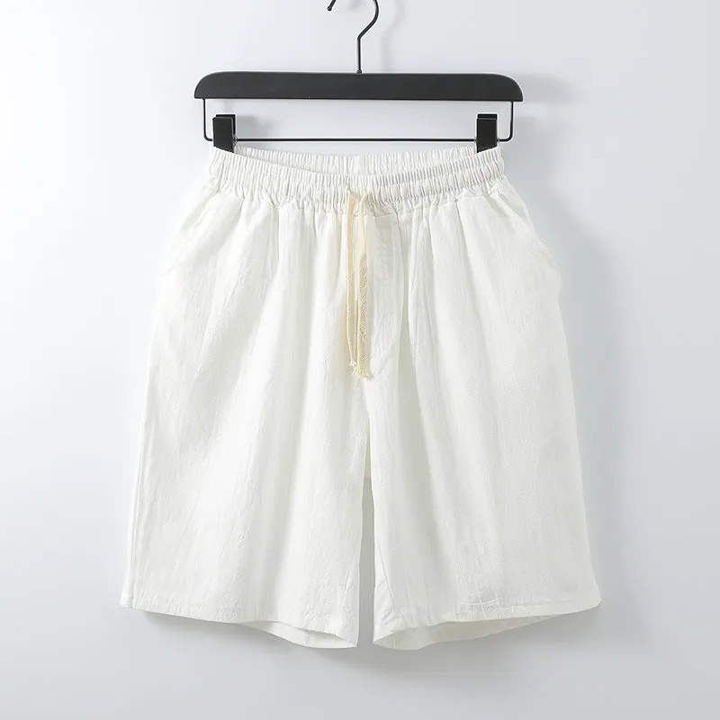 Maxct Retro Cotton Linen Shorts