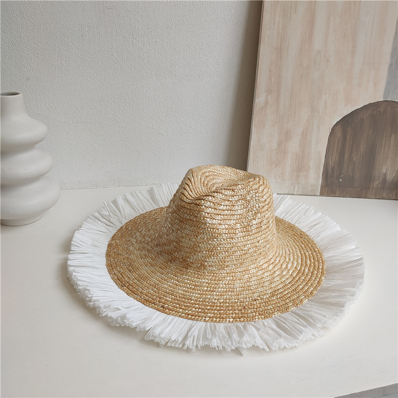 Sun Hat Fashion Wind Straw Women's Burrs Straw Hat