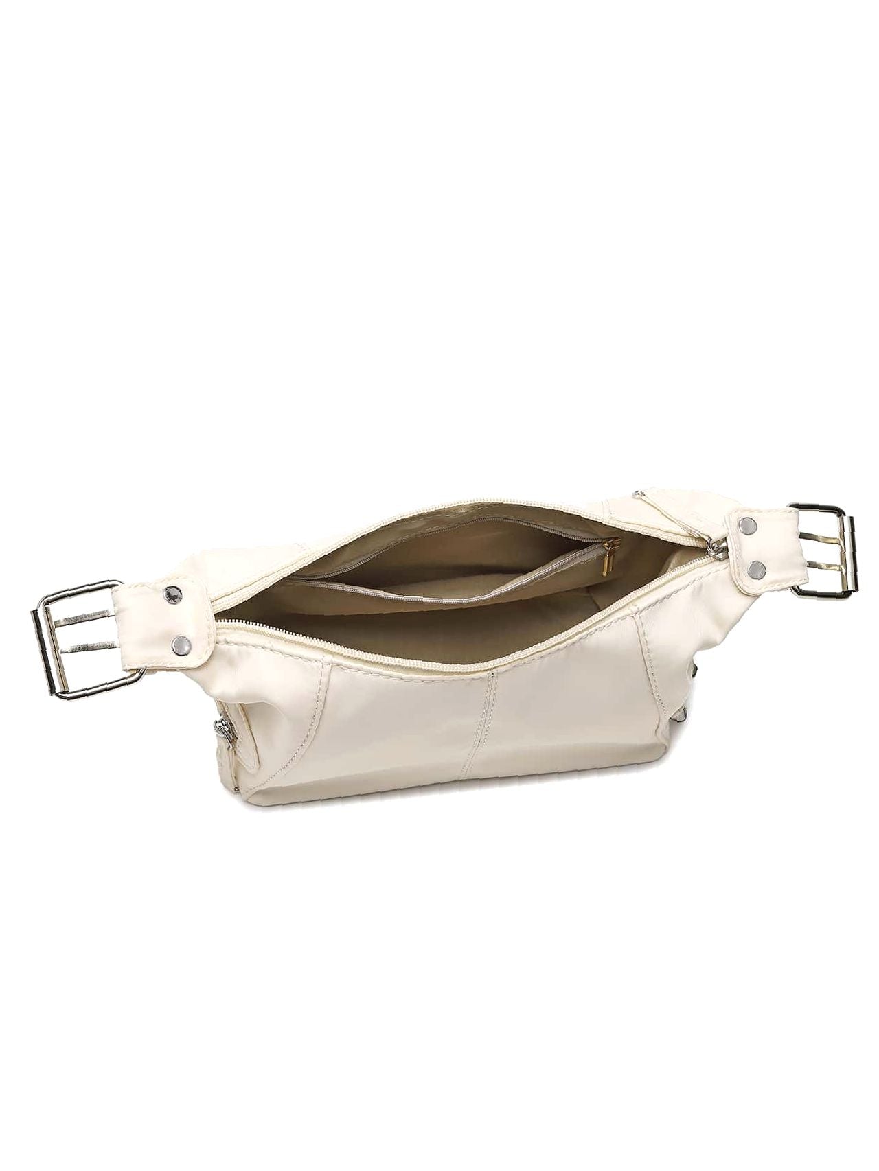 Bag For Love - Minimalist Zipper Baguette Bag  - Women Maxct Bags