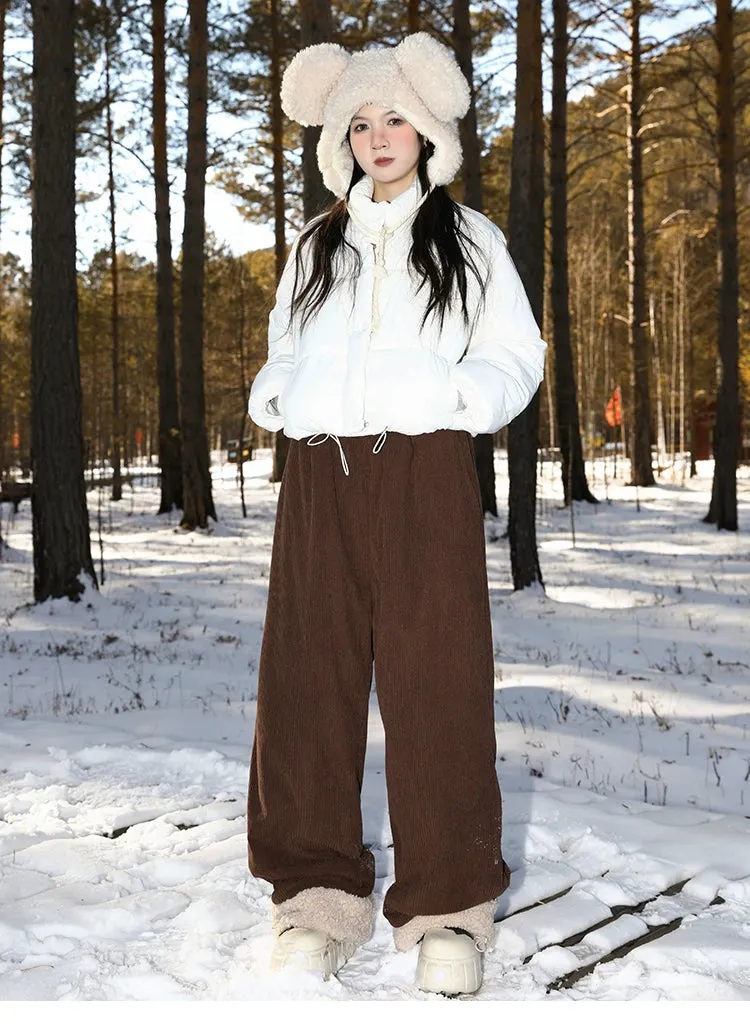 MANYSTON Winter Ribbed Cozy Pants Maxct