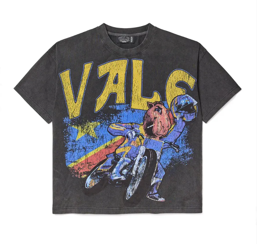 American Street Hip Hop Print Graphic T Shirts Y2K Men and Women Retro Streetwear Loose Harajuku Fashion Casual Couple Tops