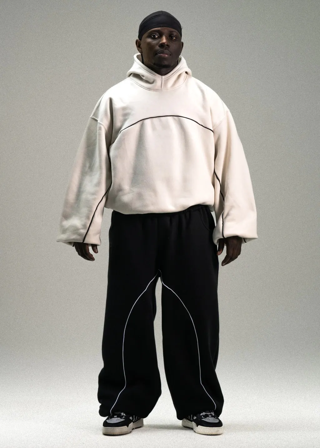 Y2k Winter Long Sleeved Hooded Sweatshirt With Color Blocking Patchwork Oversized Sweatshirt Streetwear Hip-Hop Rap Punk Outfit