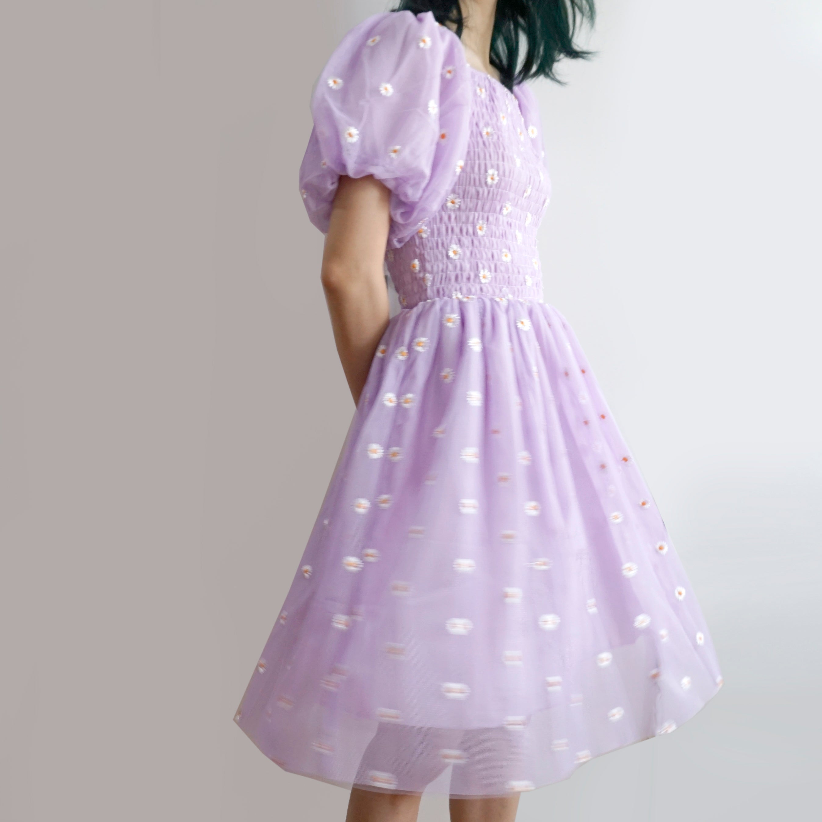 Puff Sleeve Daisy Dress Maxct