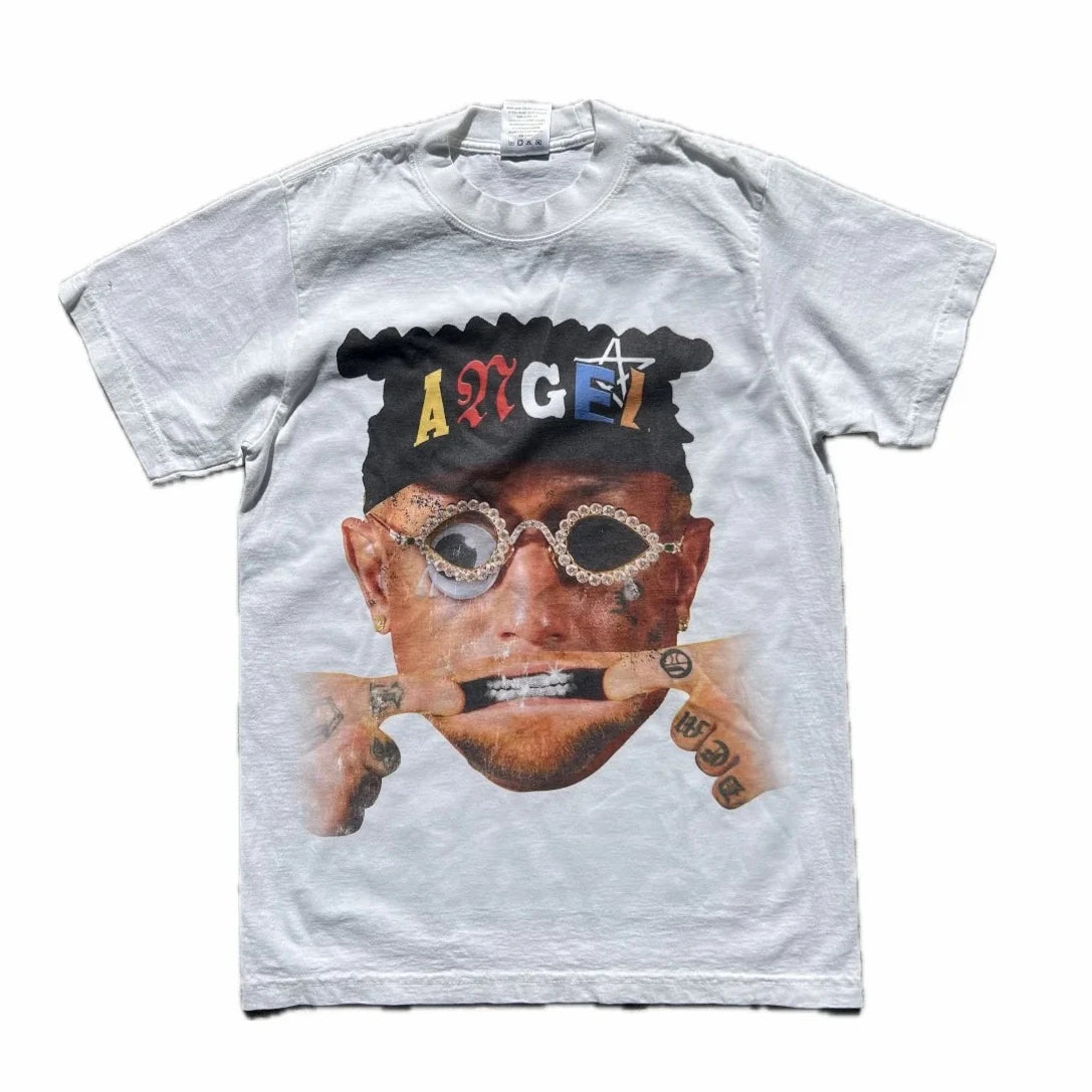 Maxct Y2K Summer T Shirt Men Women Harajuku Retro Classic Graphic Print Short Sleeves Casual Cotton Gothic Trend Fashion Clothing Tops