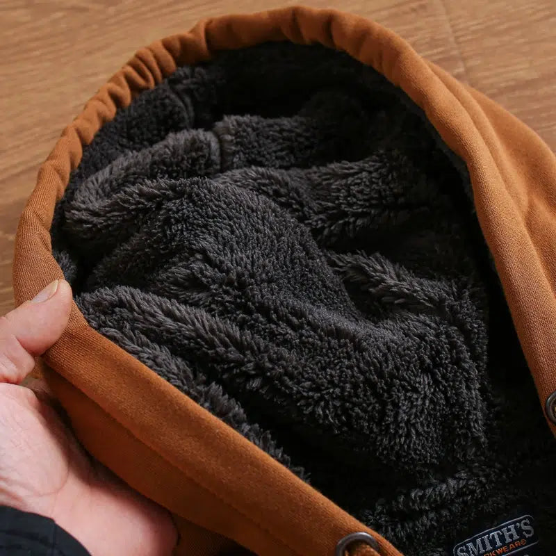 Maxct Sherpa Fleece Hooded Sweatshirt Jacket
