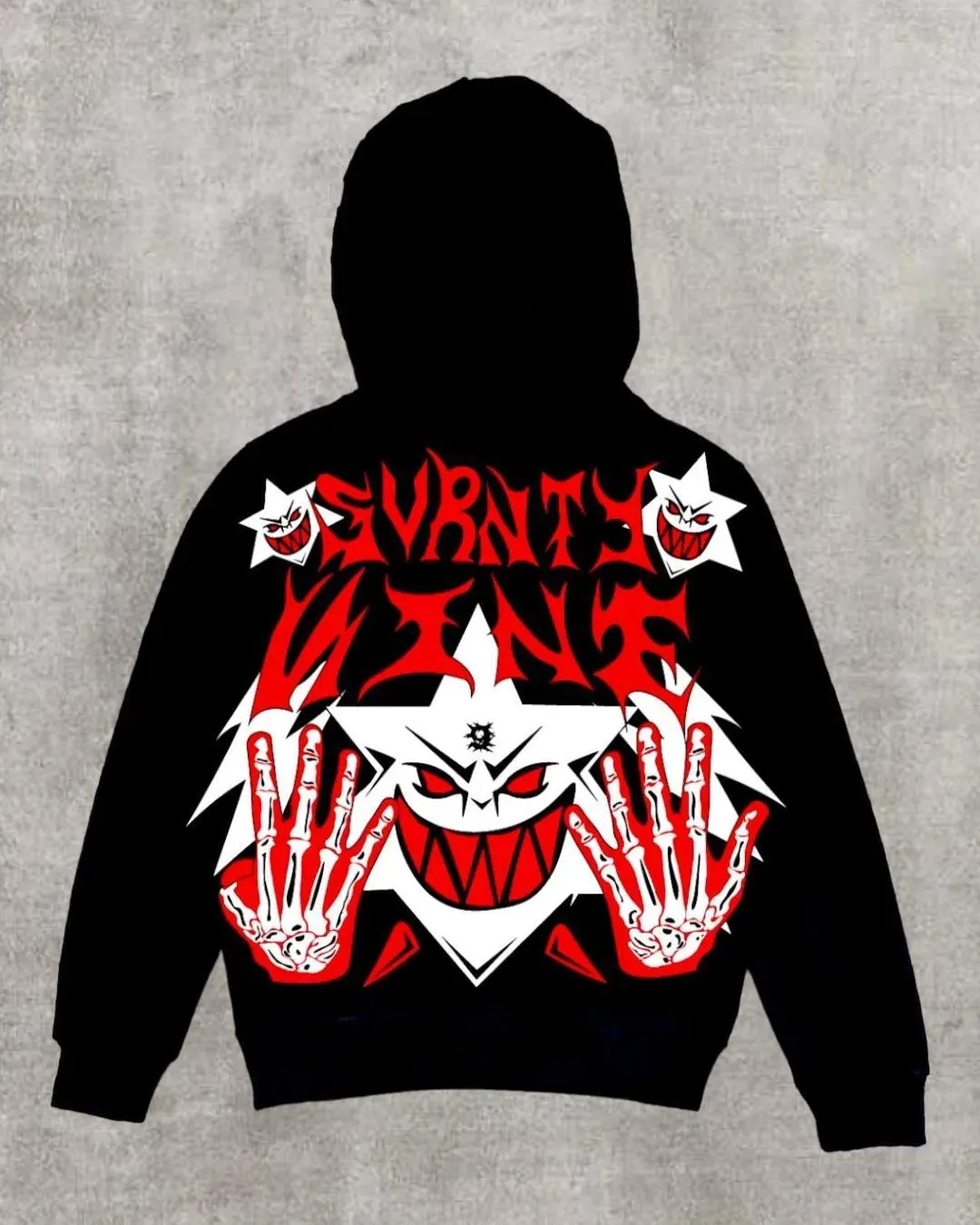 Maxct Y2K Women's Men's Hoodies Clothing Long Sleeve Pullover Zip Sweatshirt Streewear Oversize Halloween tops Hooded Shirt punk kpop