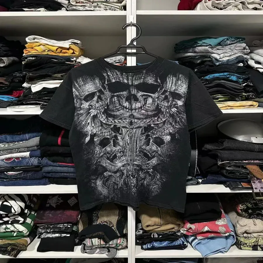 Maxct Y2K T Shirt Men New Sports Shirt Male Gothic Oversize Camouflage Leaf pattern Long Sleeves T Shirt Hip Hop Sweatshirt Streetwear