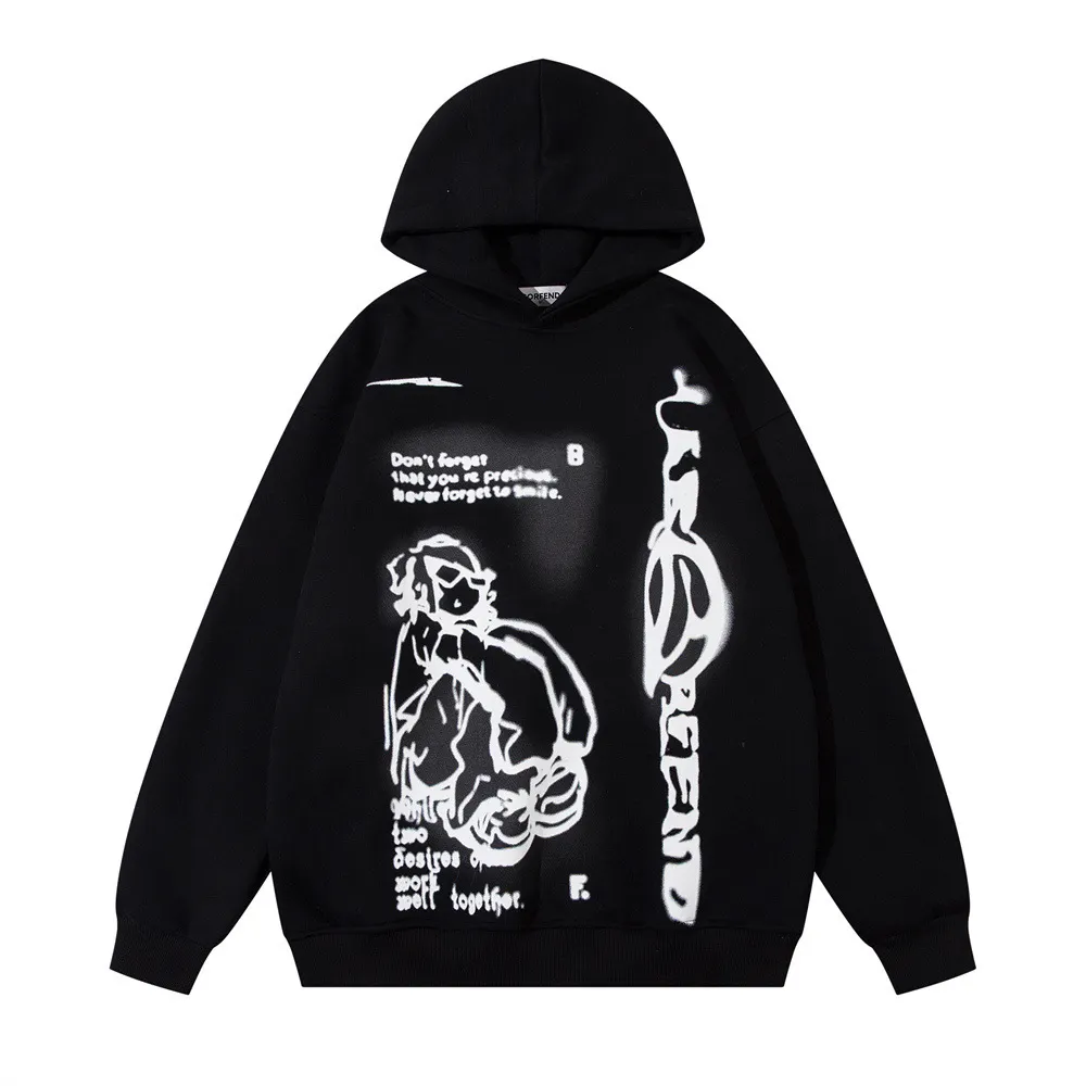 Y2K Women's Men's Hoodies Clothing Long Sleeve Pullover Sweatshirt Streewear Oversize hi-pop vintage hoodies kpop kpop dance