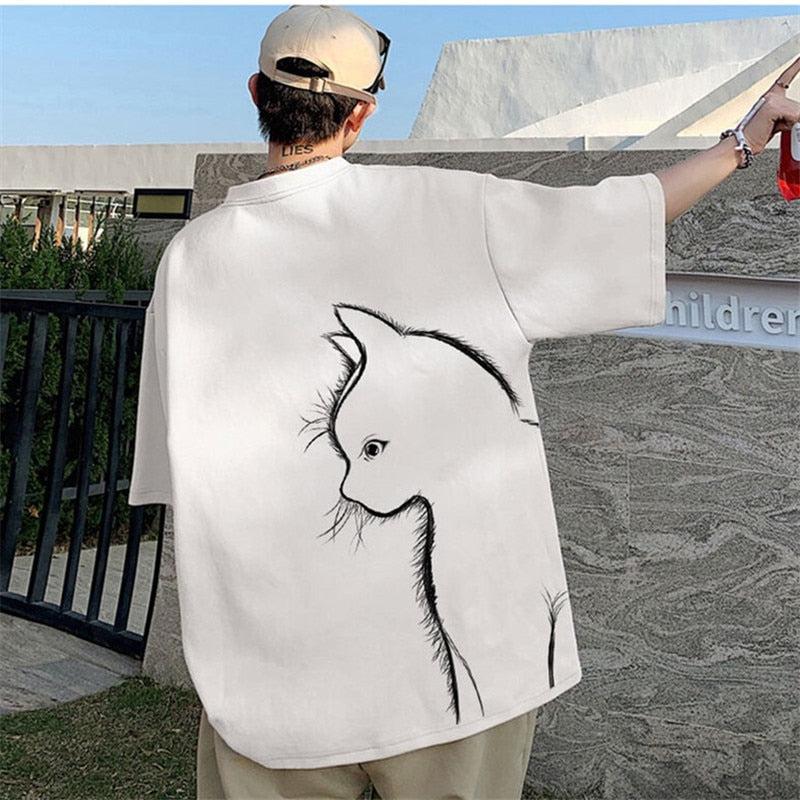 Maxct &Back Printed Cat Tee