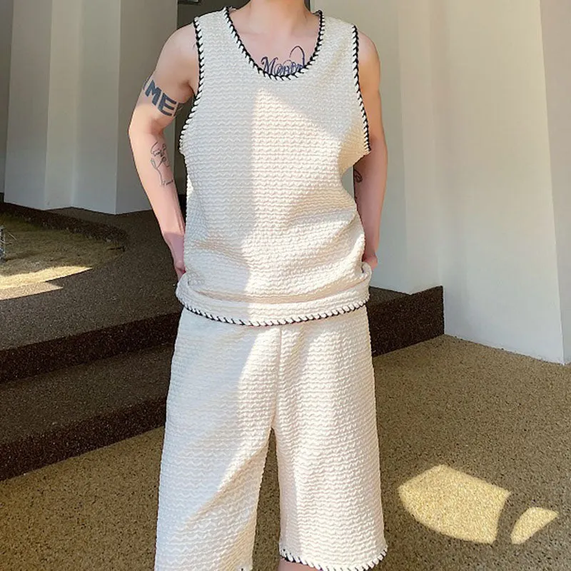 Maxct Webbing Trim Tank and Shorts Two Piece Set - Image 2
