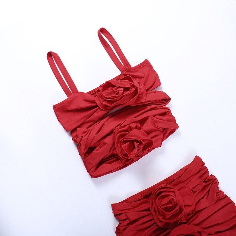 Radiant Rose Cutout Embellished Ruched Mini Dress Maxct
