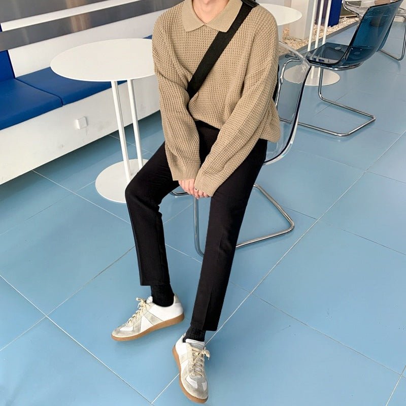 Maxct Kami No.7384 Collar Waffle Sweater