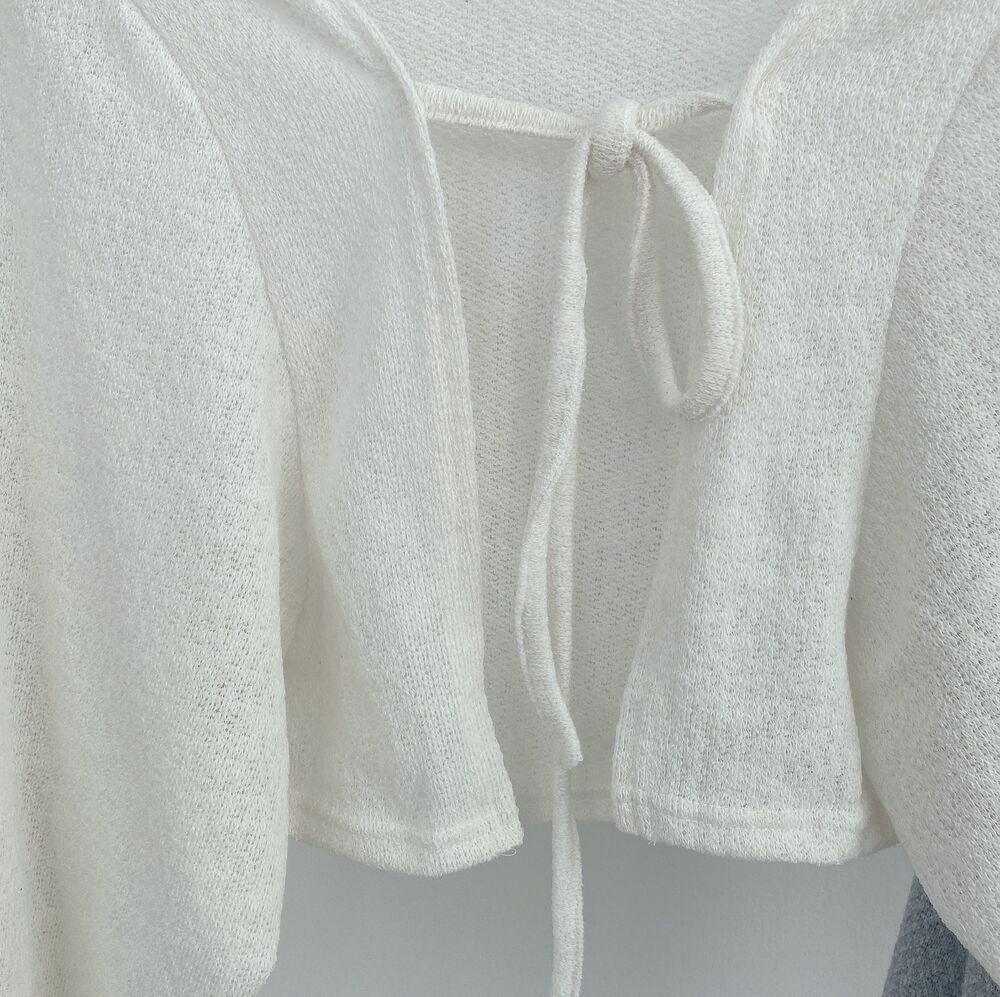 Maxct Aesthetic Tie Knitted Cardigan