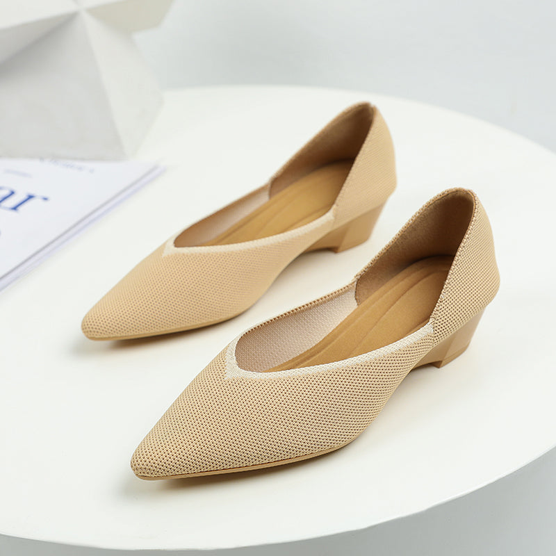 Urban Woven Multi-Color Casual Low Heels Shoes Maxct