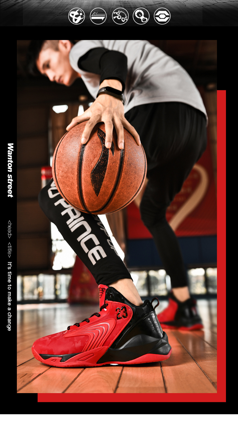 Hi-top Basketball Sneakers for Men - true-deals-club