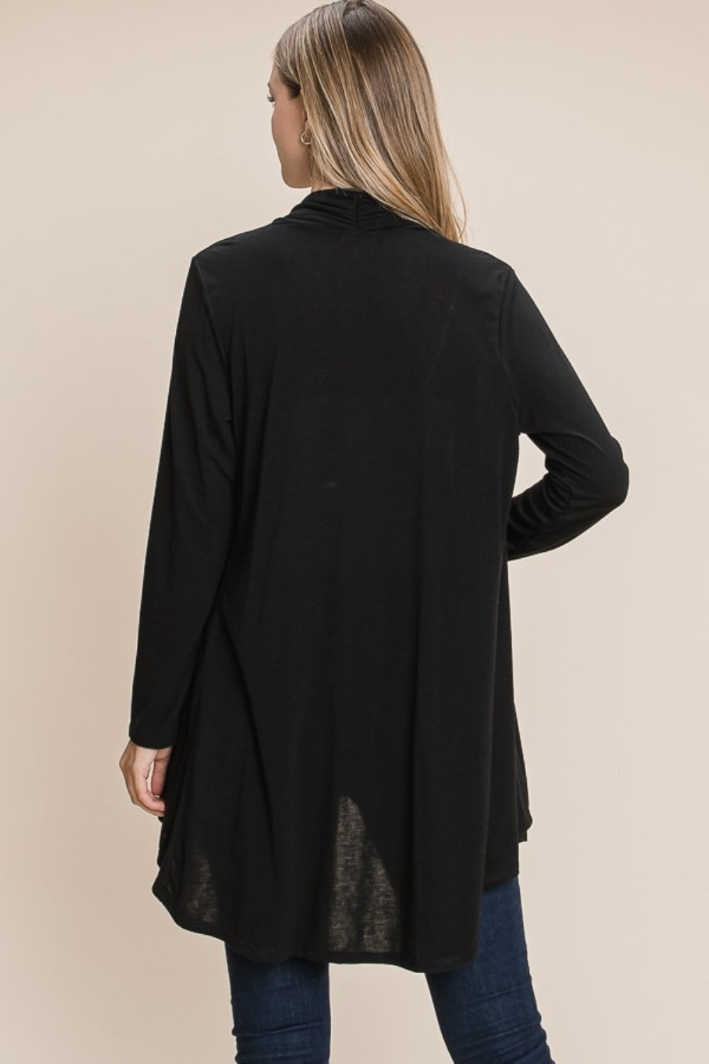 Maxct &BOMBOM Open Front Long Sleeve Cardigan