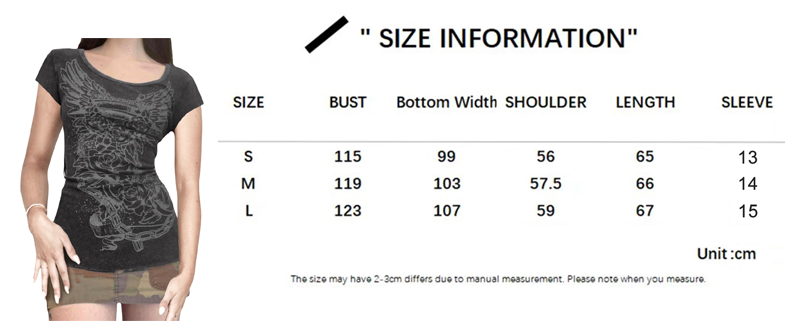 y2k Aesthetic Fairy Grunge Vintage Tops Graphic Print Brown T-Shirt Short Sleeve Slim Pullover Sweats Tees Harajuku Retro Women