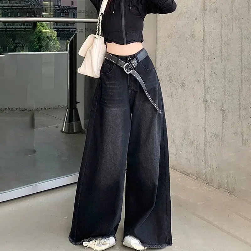 Wide Leg Jeans Denim Pants for Women Maxct
