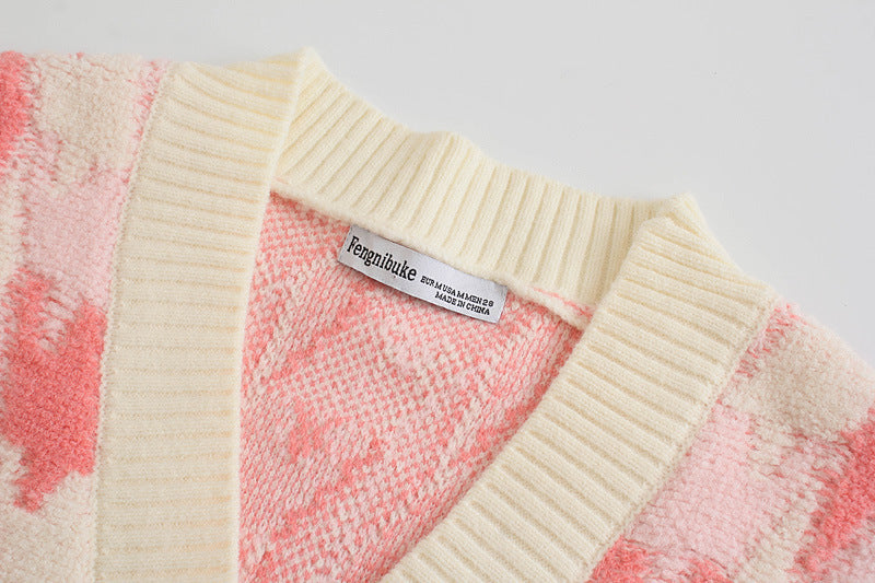 Maxct Bubble Gum Pink Knit Cardigan