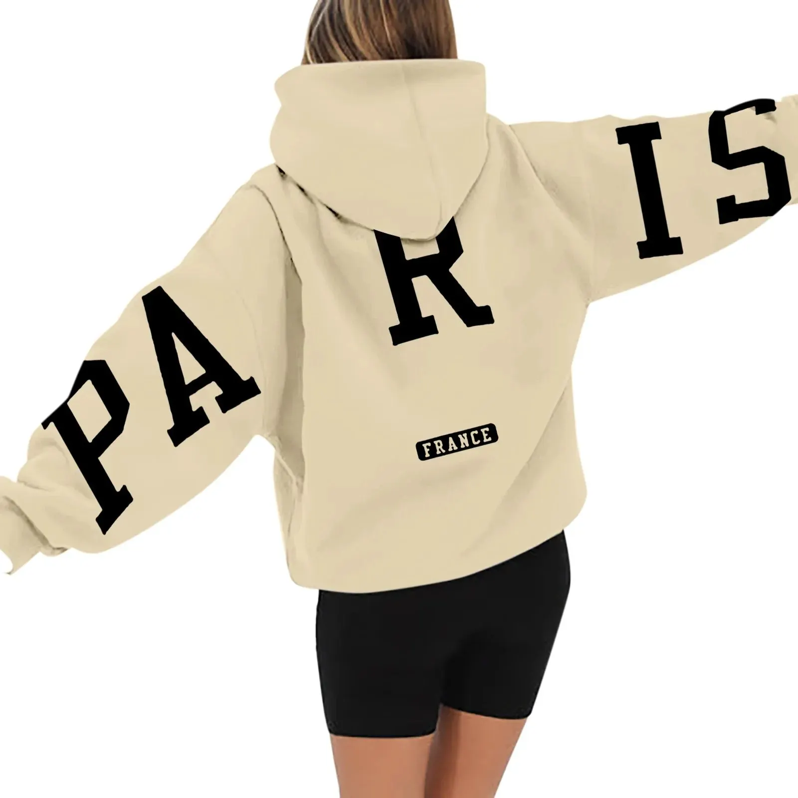 Printed Paris Hoodie for Women Maxct - Image 7