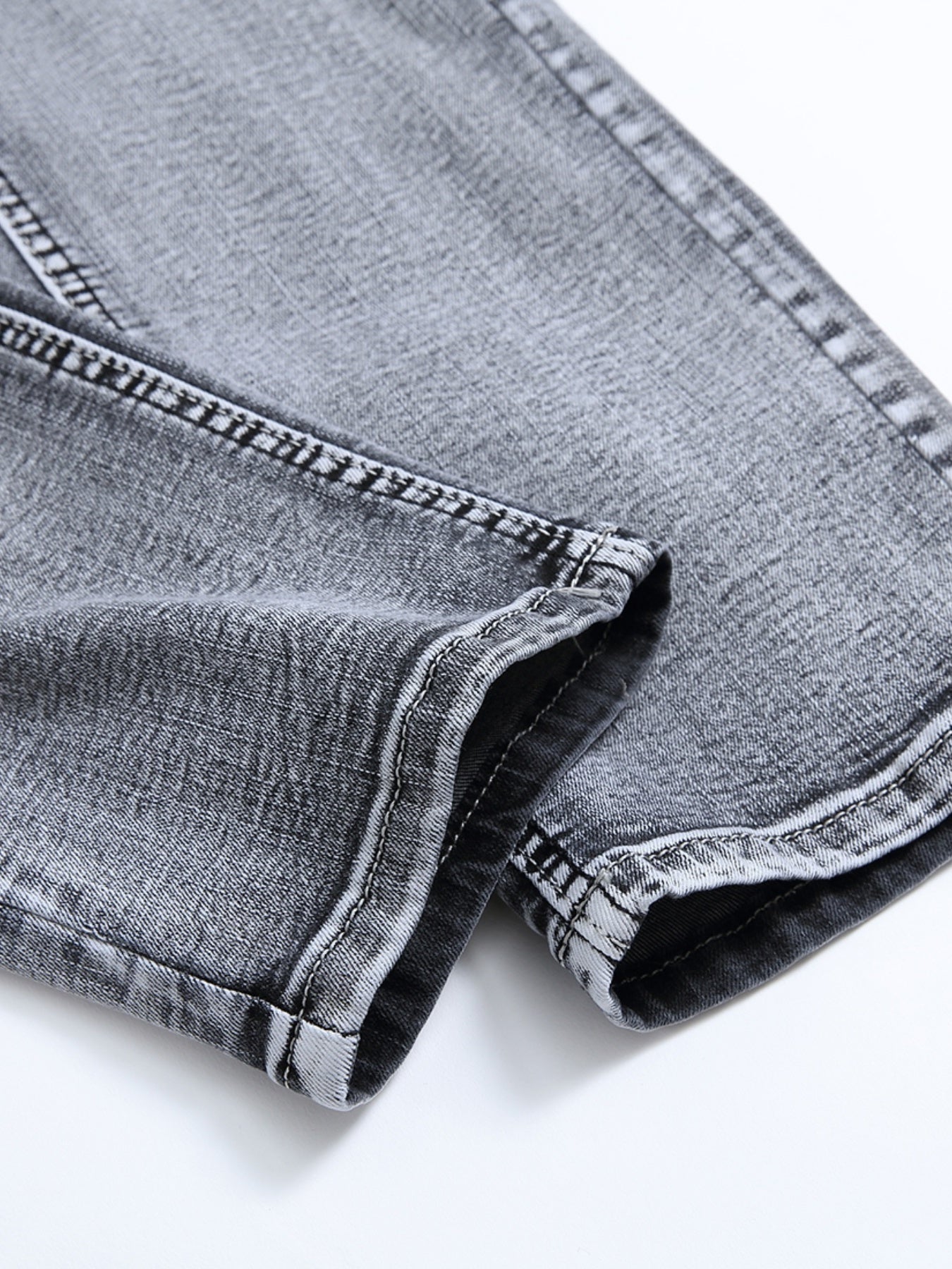 Maxct Men's Vintage Casual Straight Slim Washed Denim Jeans