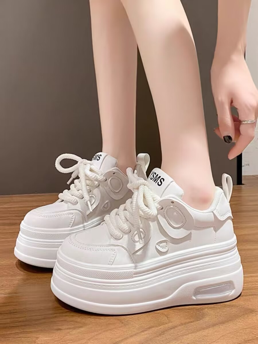 white platform sneakers - true-deals-club