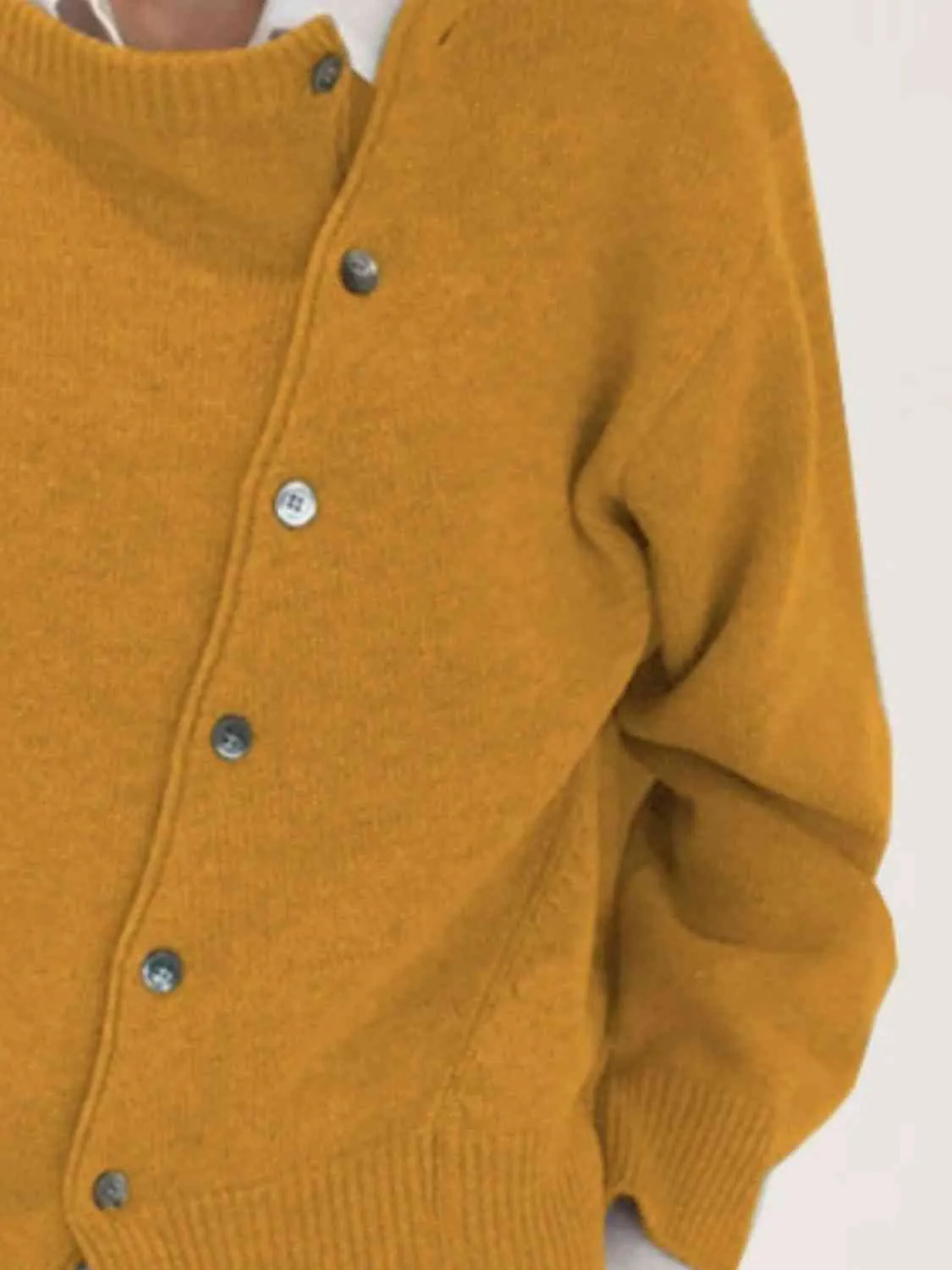 Maxct &Dropped Shoulder Buttoned Cardigan