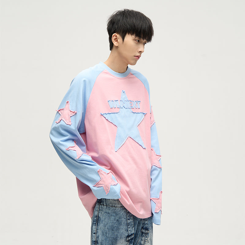 77Fight All Over Star Patches Shirt Maxct