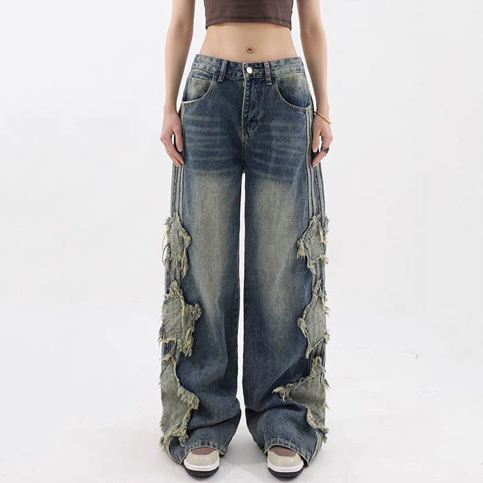 Side Stripe Star Jeans Maxct