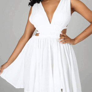 V Neck Cutout Mini Dress Maxct