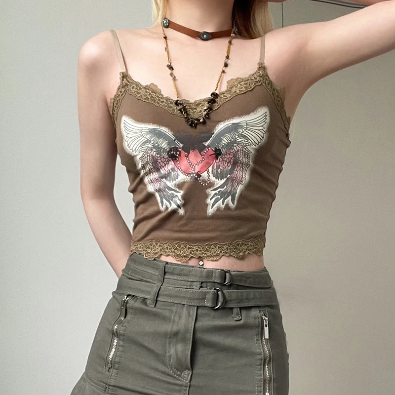 Maxct &Fairy Grunge Angel Wings Top