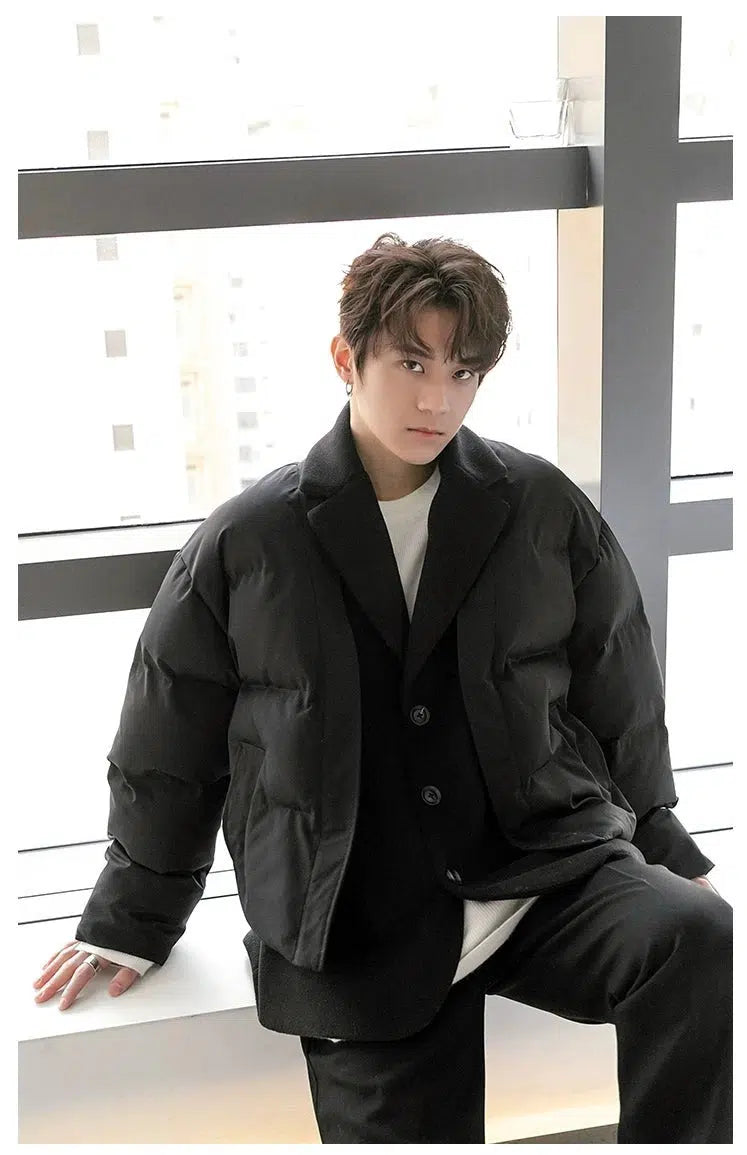 Maxct Two Piece Stitching Puffer Jacket