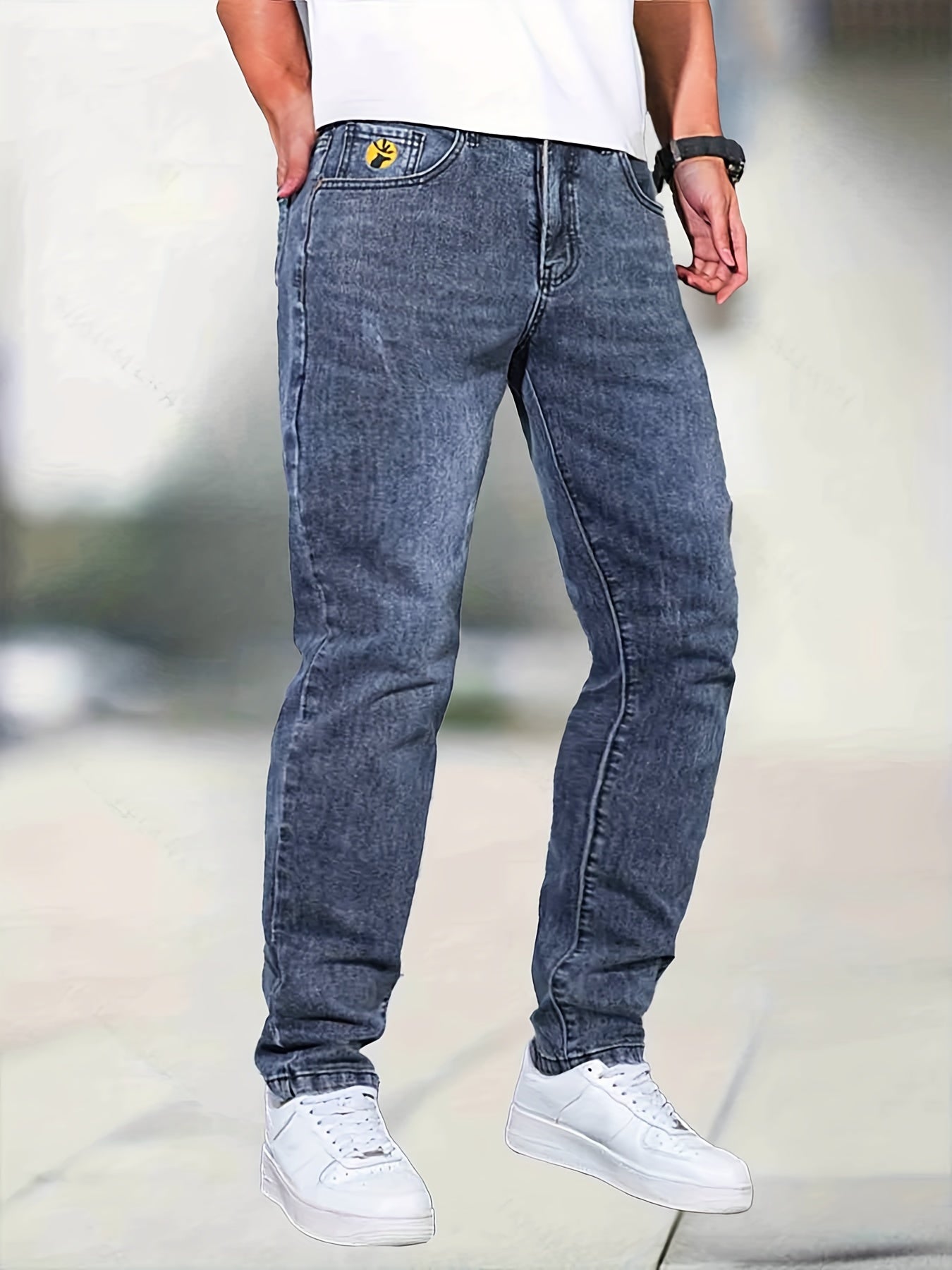 Maxct  Men's Jeans Straight Regular Denim Jeans With Pockets, Men's Outfits