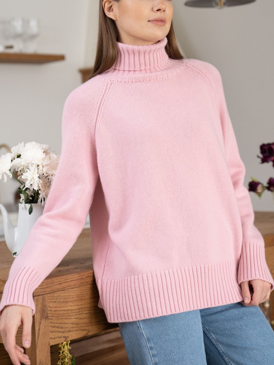 Maxct &Turtle Neck Raglan Sleeve Sweater