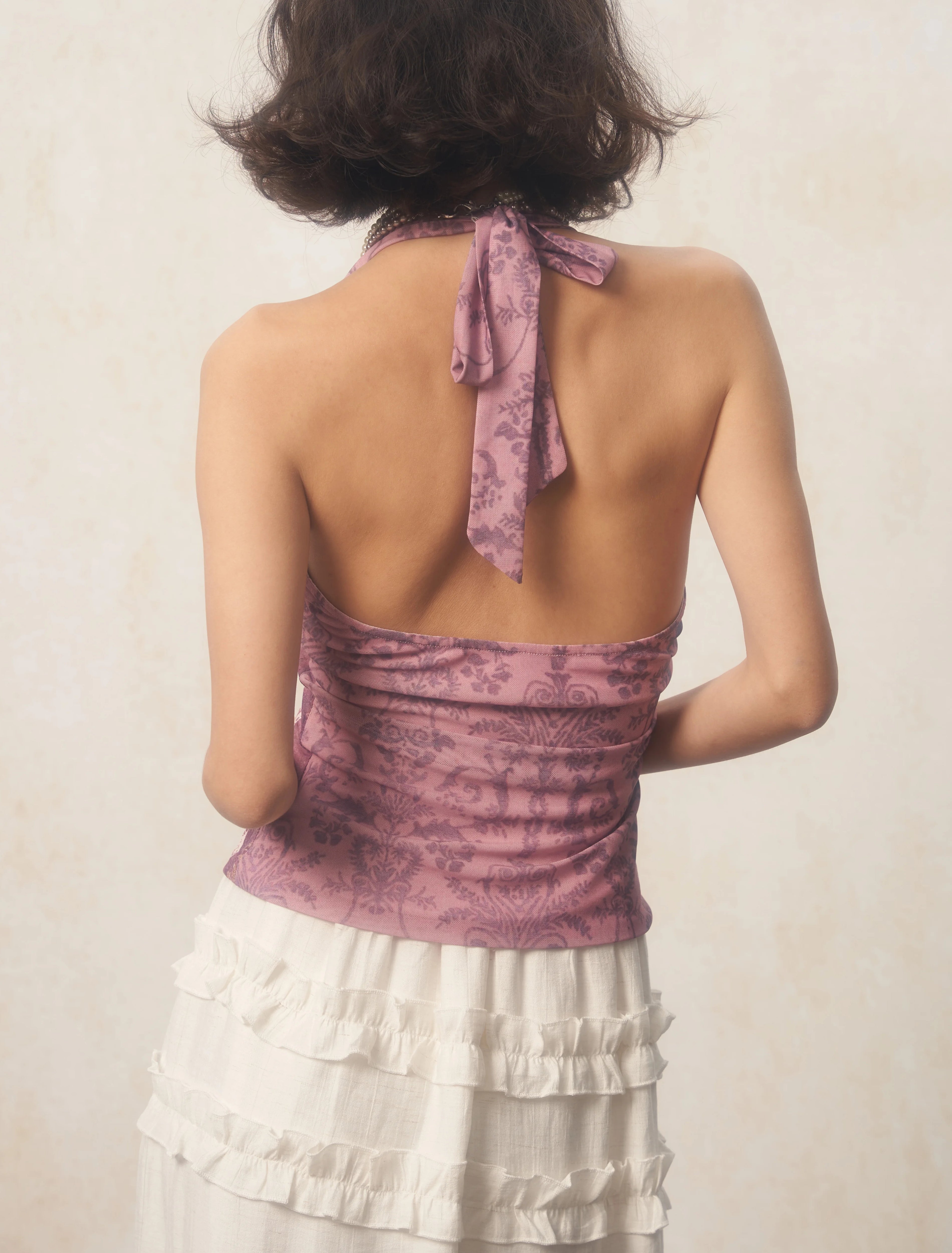 Maxct &Soft Girl Rose Halter Top