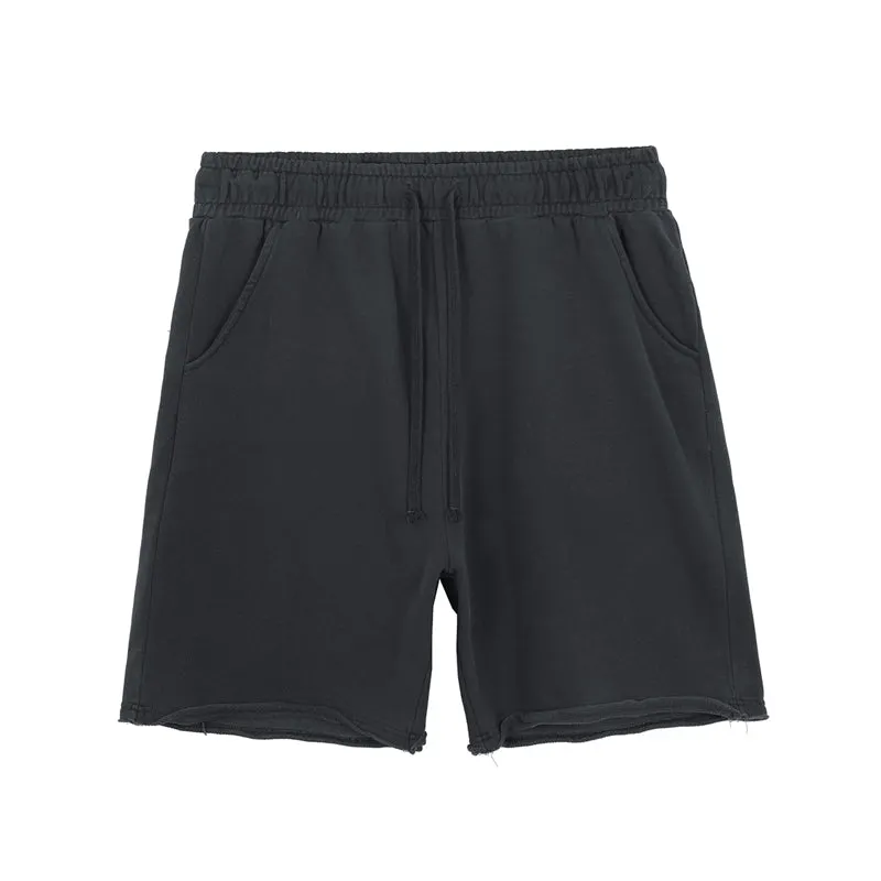 Maxct Raw Edge Loose Casual Shorts