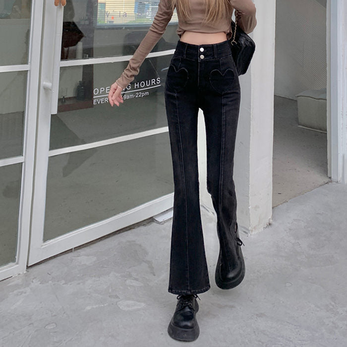 Heart Crush Flare Cropped Jeans Maxct