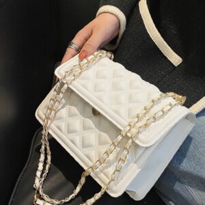 Bag For Love - Minimalist Textured Flap Square Bag - Women Maxct Bags