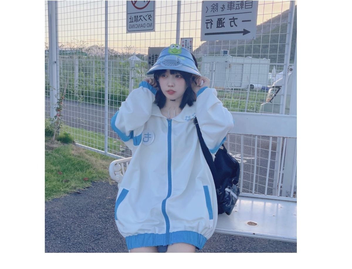 New Japanese Kawaii Jackets Y2K Women Cute Oversized Sweatshirt Preppy Outwear Harajuku Grunge Fairy Clothes Chaquetas Mujer