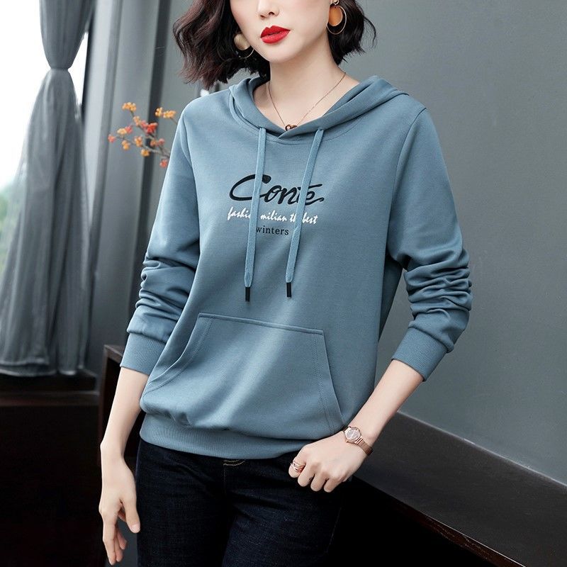 Maxct Women Cotton Hoodies Autumn Comfy Autumn Hooded Sweatshirt Women Hip Hop Hoodie Classic Hoody Pullover Tops Clothes 589