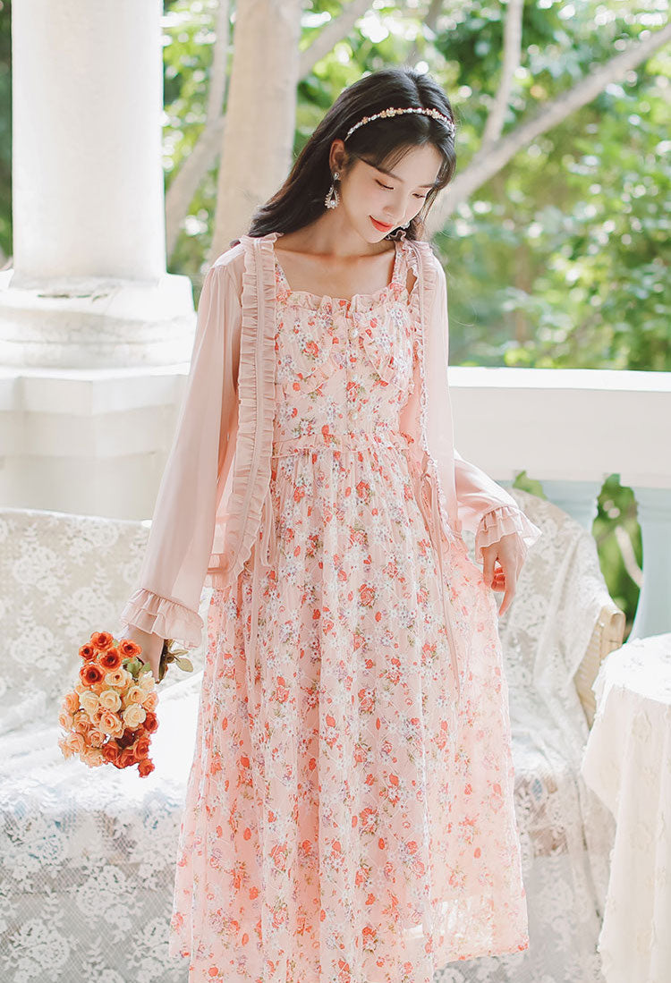 Tea Cup Floral Cami Dress Maxct
